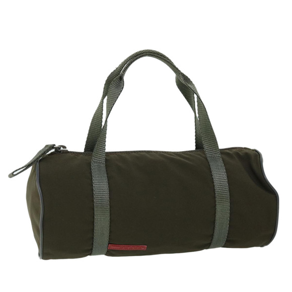 PRADA Sports Hand Bag Nylon Khaki Auth 51279 - Picture 1 of 16